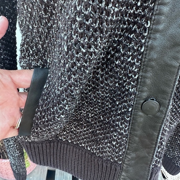 rag & bone WOMEBS large a as Black and Gray Bomber Jacket - Picture 2 of 10